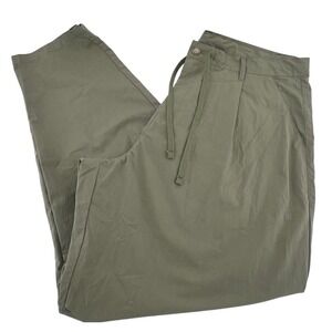 John Elliott Mens studio pants Olive Green Drawstring Pleated‎ Casual Pants SZ 5